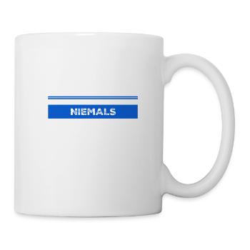 niemals - Tasse - Weiß - Rechts