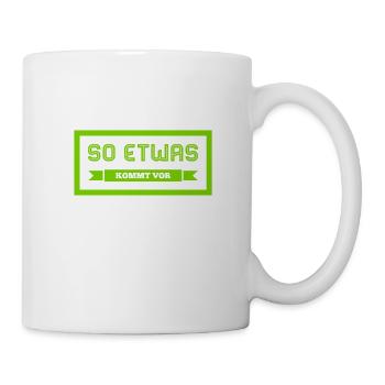 immer cool bleiben - Tasse - Weiß - Rechts