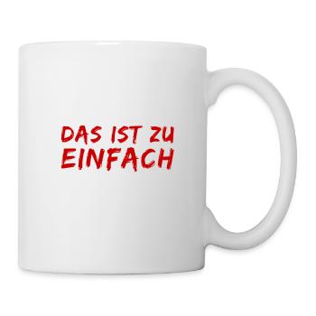 wie einfach - Tasse - Weiß - Rechts