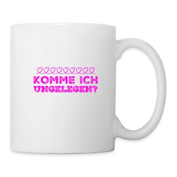 passt es gerade? - Tasse - Weiß - Rechts