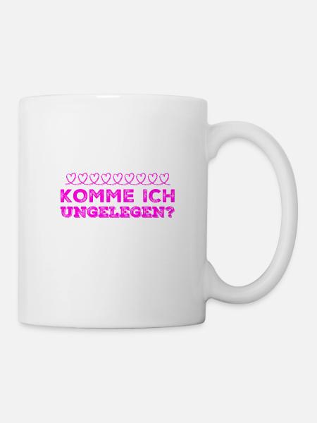 passt es gerade? - Tasse - Weiß
