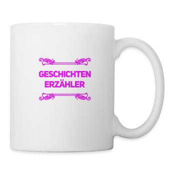 vor dir steht ein Märchenonkel - Tasse - Weiß - Rechts
