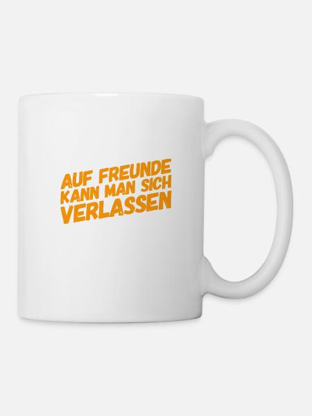 Freunde sind genial - Tasse - Weiß