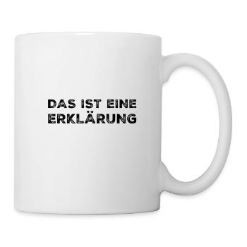 Erklärungen - Tasse - Weiß - Rechts