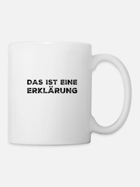 Erklärungen - Tasse - Weiß