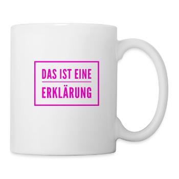 die Erklärung - Tasse - Weiß - Rechts