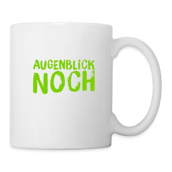 warte kurz - Tasse - Weiß - Rechts