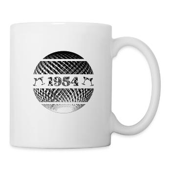 Jahrgang 1954 - 70. Geburtstag - Tasse - Weiß - Rechts
