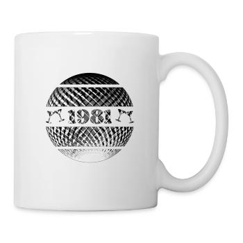 1981er Jahrgang silber - Tasse - Weiß - Rechts