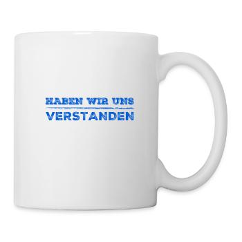 Gibt es offene Fragen? - Tasse - Weiß - Rechts