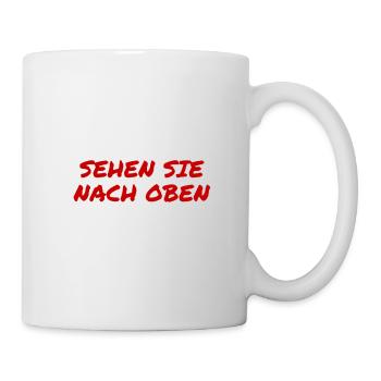 kuck nach oben - Tasse - Weiß - Rechts