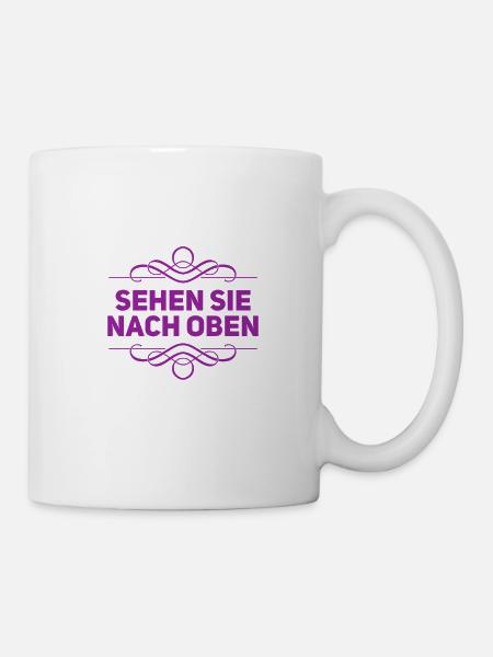 Blick in den Himmel - Tasse - Weiß