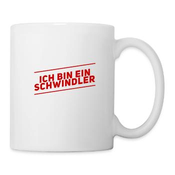 ich schwindele gern - Tasse - Weiß - Rechts