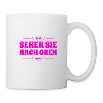 der Blick in die Höhe - Tasse - Weiß - Rechts