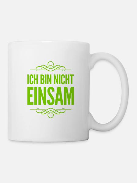 ich bin zufrieden - Tasse - Weiß