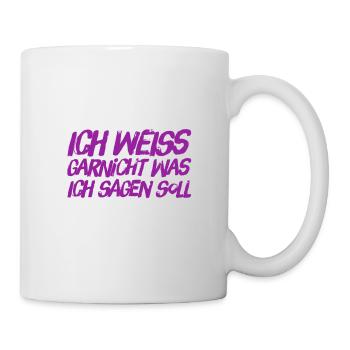 mir fehlen die Worte - Tasse - Weiß - Rechts