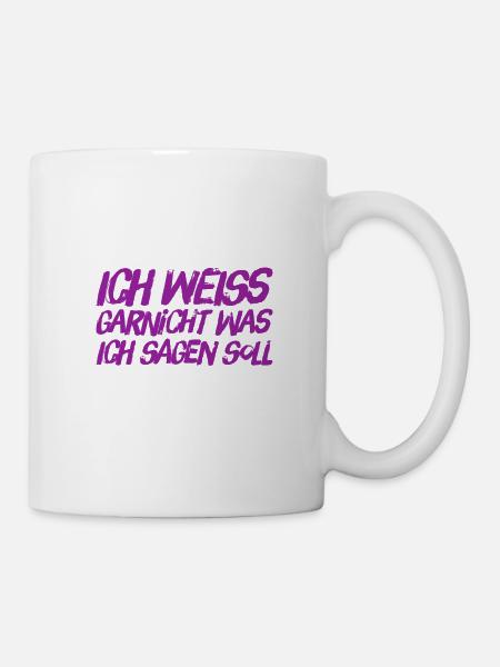 mir fehlen die Worte - Tasse - Weiß