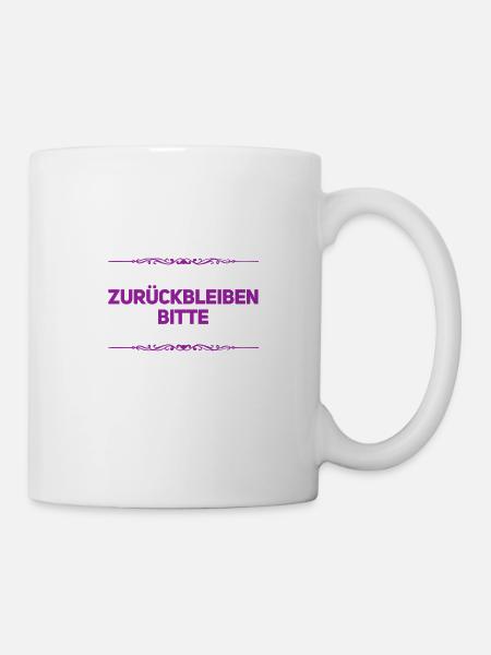 der Zug fährt ab - Tasse - Weiß