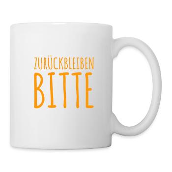 Vorsicht bei der Einfahrt - Tasse - Weiß - Rechts