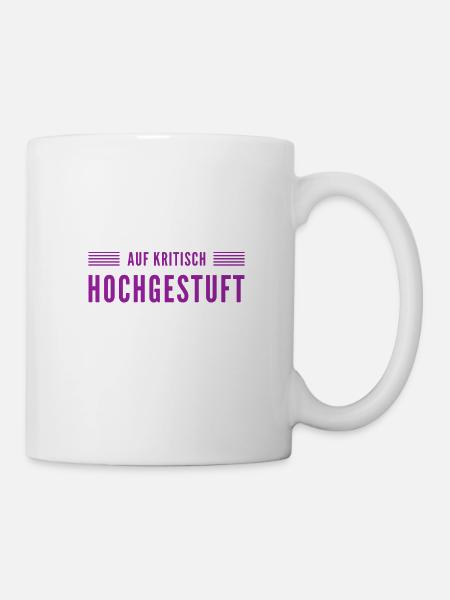jetzt ist es kritisch - Tasse - Weiß