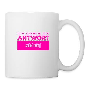 das Finden einer Antwort - Tasse - Weiß - Rechts