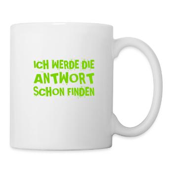 ich suche nach einer Antwort - Tasse - Weiß - Rechts