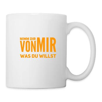 teilen geht immer - Tasse - Weiß - Rechts