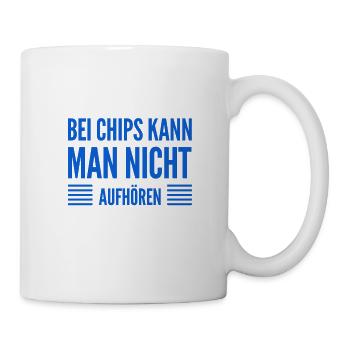 ich mag Chips - Tasse - Weiß - Rechts