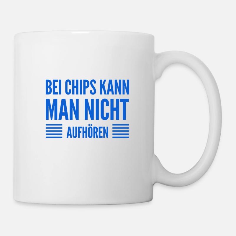 ich mag Chips - Tasse - Weiß