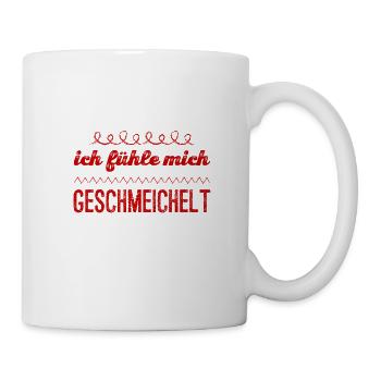 ich fühle mich geschmeichelt - Tasse - Weiß - Rechts