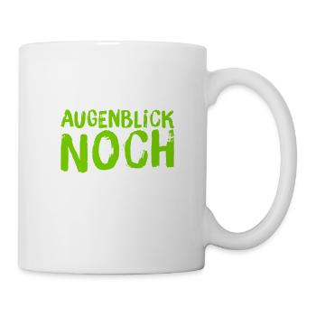 warte kurz - Tasse - Weiß - Rechts