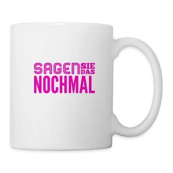 eine Wiederholung kann nicht schaden - Tasse - Weiß - Rechts