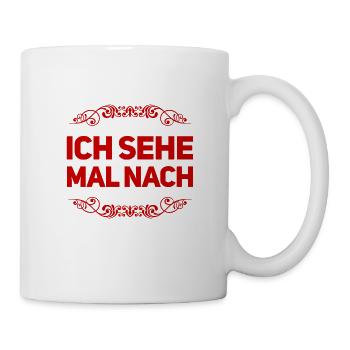 ich kucke es mir an - Tasse - Weiß - Rechts