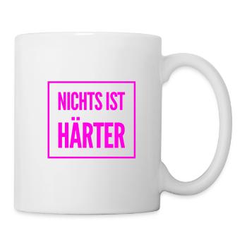 hart drauf - Tasse - Weiß - Rechts