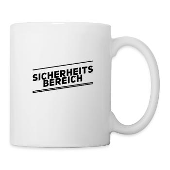 Sicherheitsbereich - Tasse - Weiß - Rechts