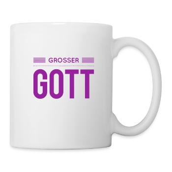 ach du grüne Neune - Tasse - Weiß - Rechts