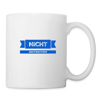 draußen bleiben - Tasse - Weiß - Rechts