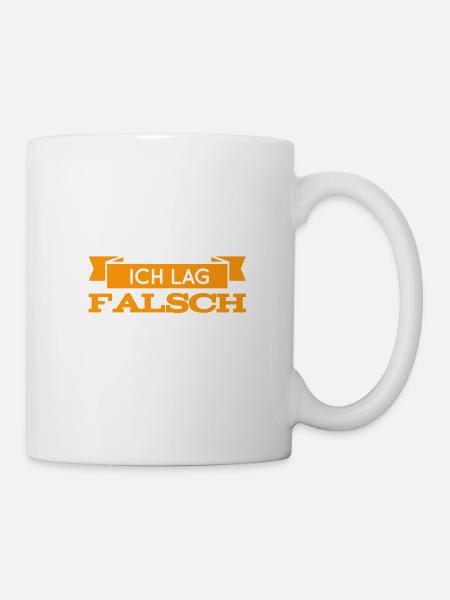 im Irrtum - Tasse - Weiß