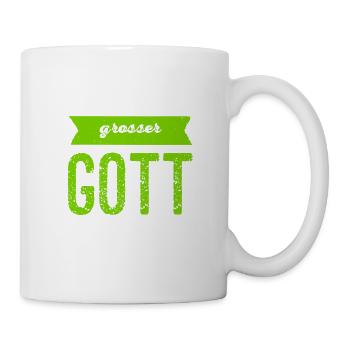 großer Gott - Tasse - Weiß - Rechts