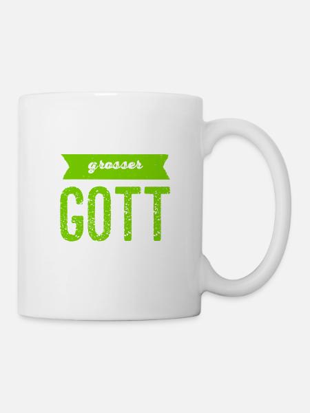 großer Gott - Tasse - Weiß
