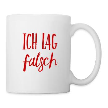 es war ein Irrtum - Tasse - Weiß - Rechts