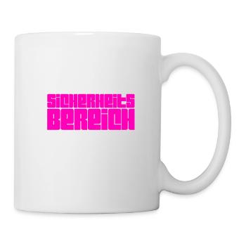 der Bereich ist gesichert - Tasse - Weiß - Rechts