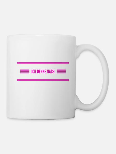 Denken ist genial - Tasse - Weiß