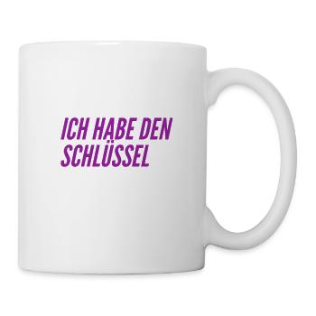 ich habe den Schlüssel - Tasse - Weiß - Rechts