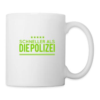 die Polizei abhängen - Tasse - Weiß - Rechts