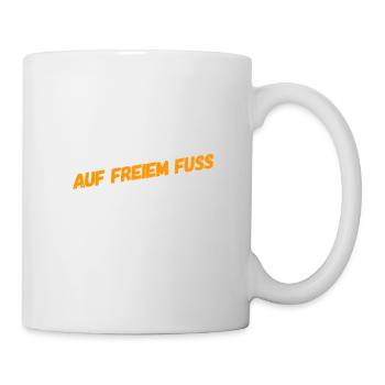 auf der Flucht - Tasse - Weiß - Rechts
