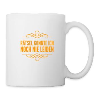 ich mag keine Rätsel - Tasse - Weiß - Rechts