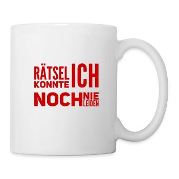 Rätsel sind nicht mein Ding - Tasse - Weiß - Rechts