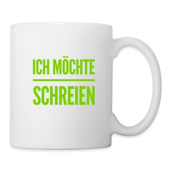 ich habe den Wunsch zu schreien - Tasse - Weiß - Rechts