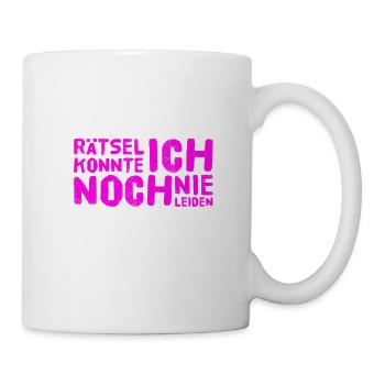 bloß keine Rätsel - Tasse - Weiß - Rechts